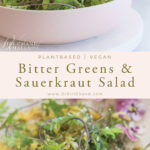 Bitter Greens & Sauerkraut Salad