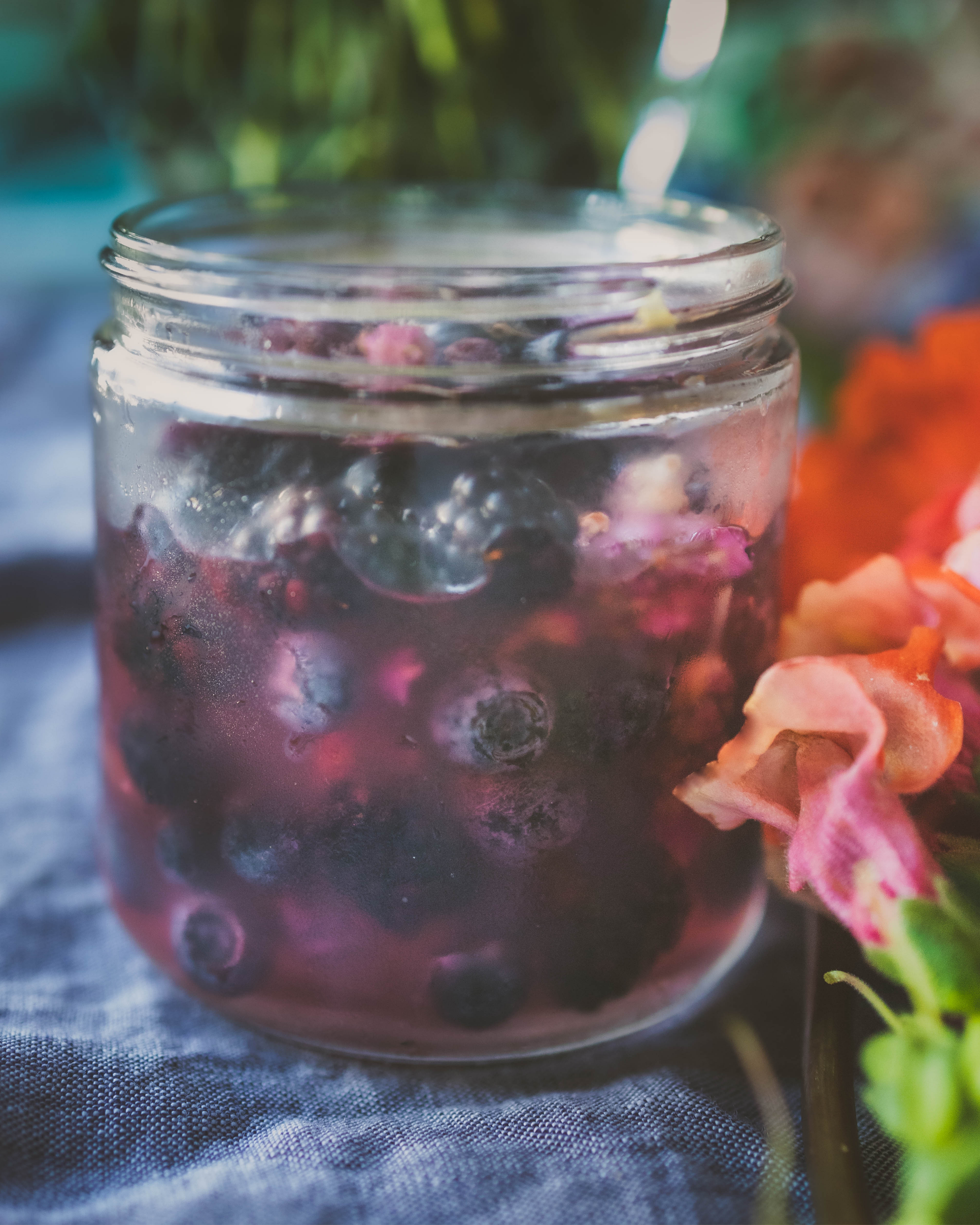 Lavender, Blueberry, Blackberry Shrub Berry Shrubs for Mocktails