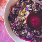 Oatmeal with stewed fruit