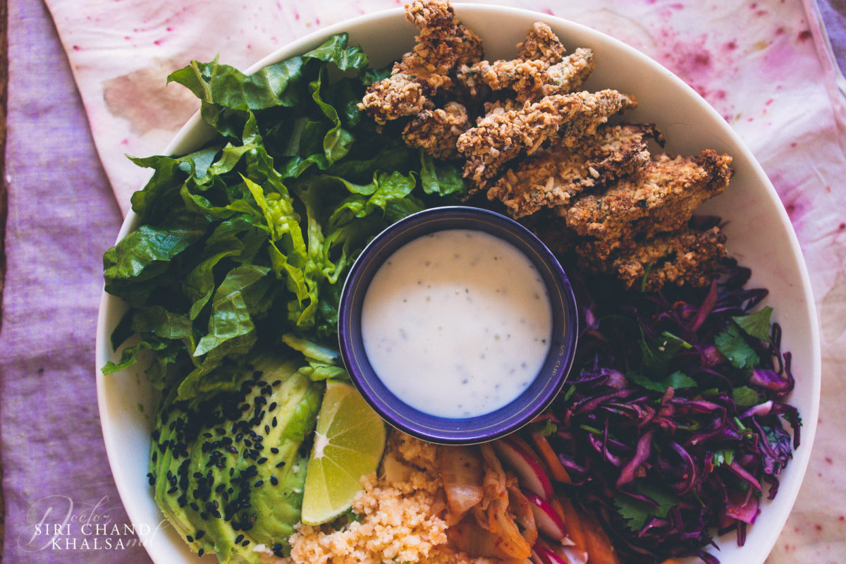 Vegan Buffalo Ranch "Chicken" Wrap | with Dr. Siri Chand