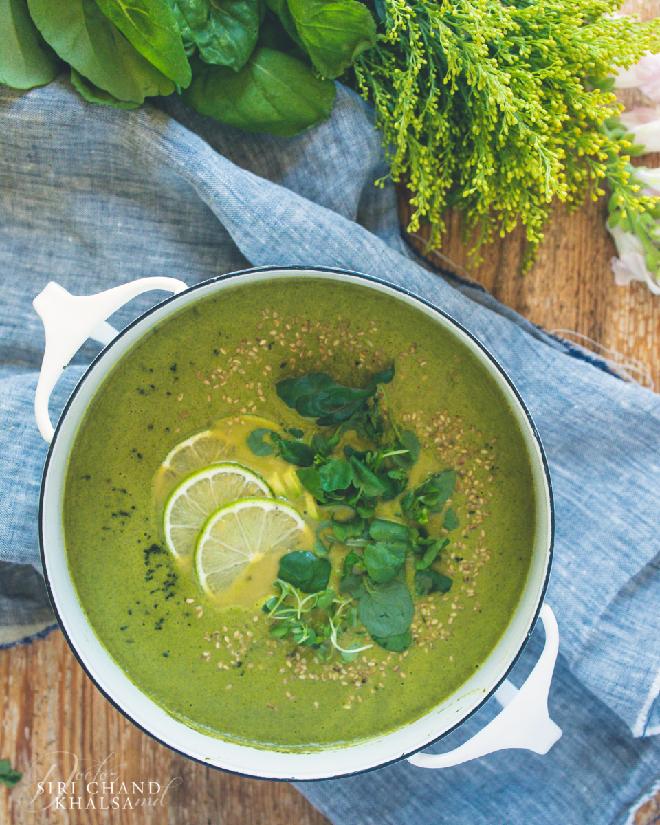 Green Heart Opening Soup: Green leafy vegetables heart healthy option
