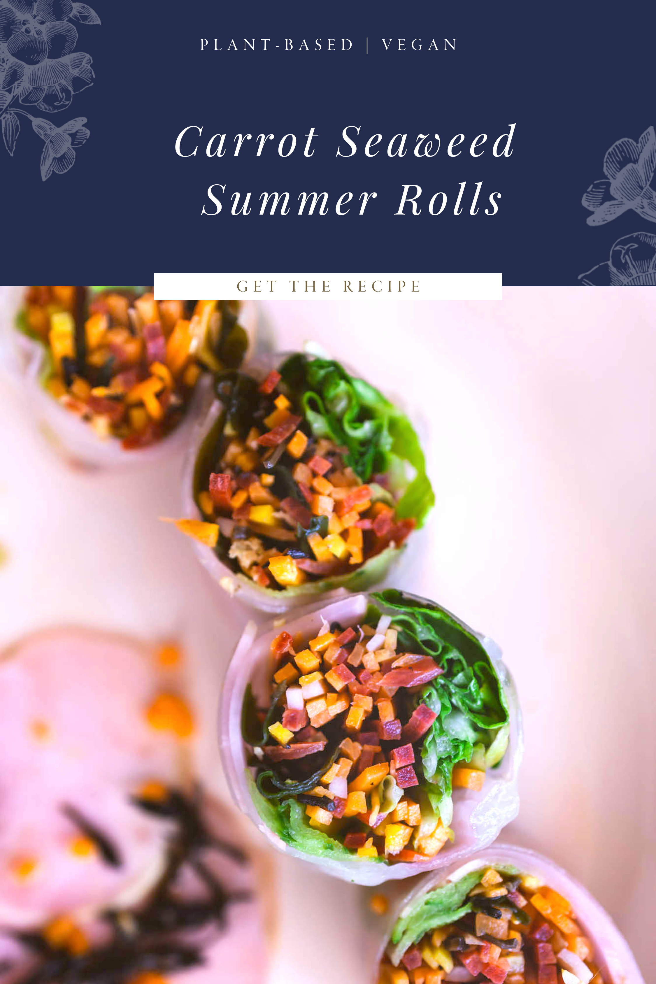 Carrot Seaweed Summer Rolls