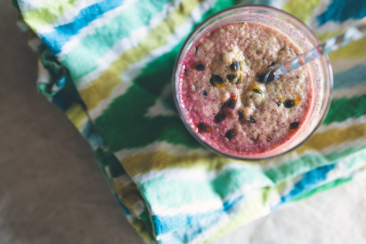 Pomegranate and Passionfruit Chia Pudding