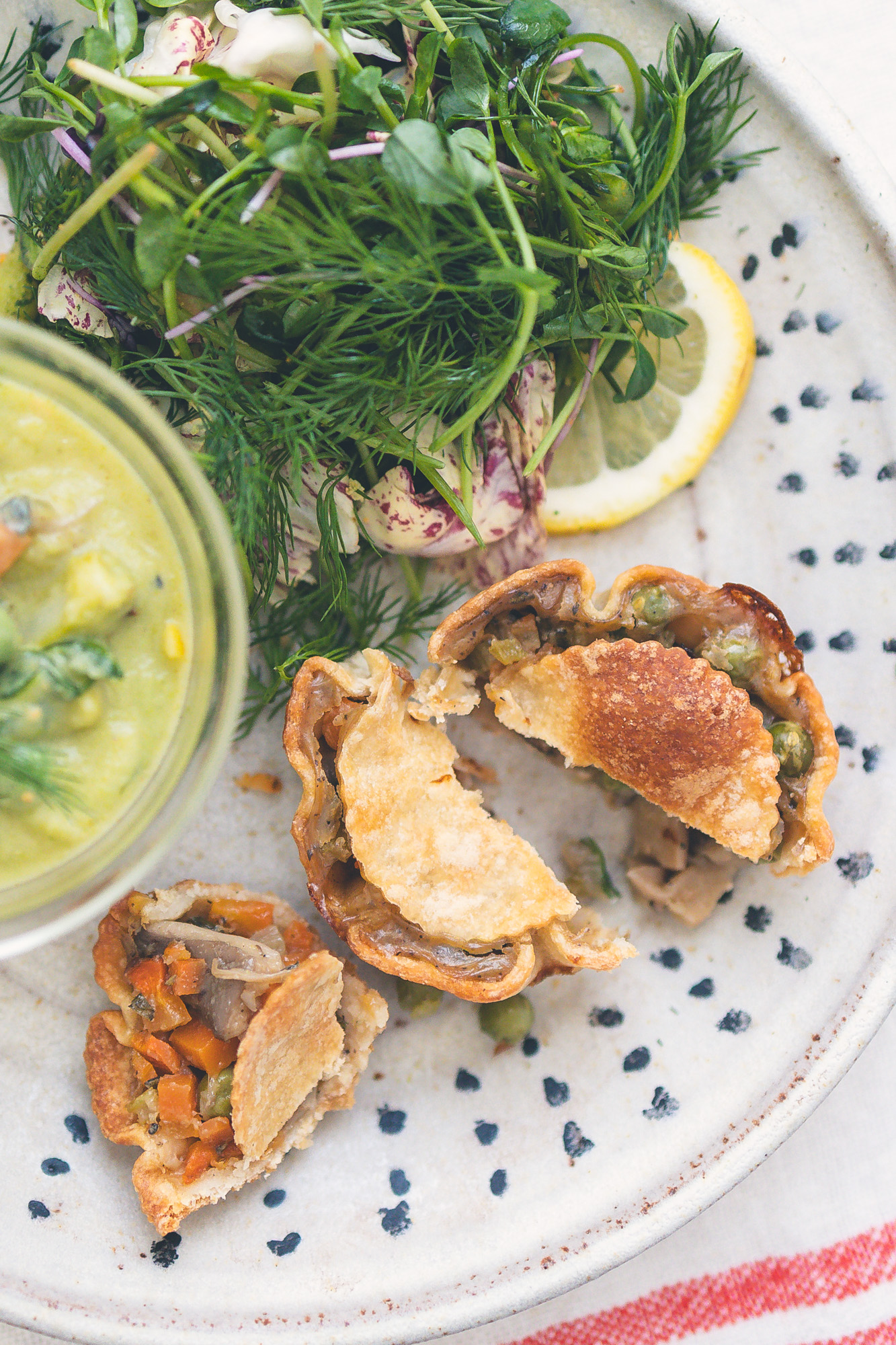 Vegan Pot Pies with Oyster Mushrooms
