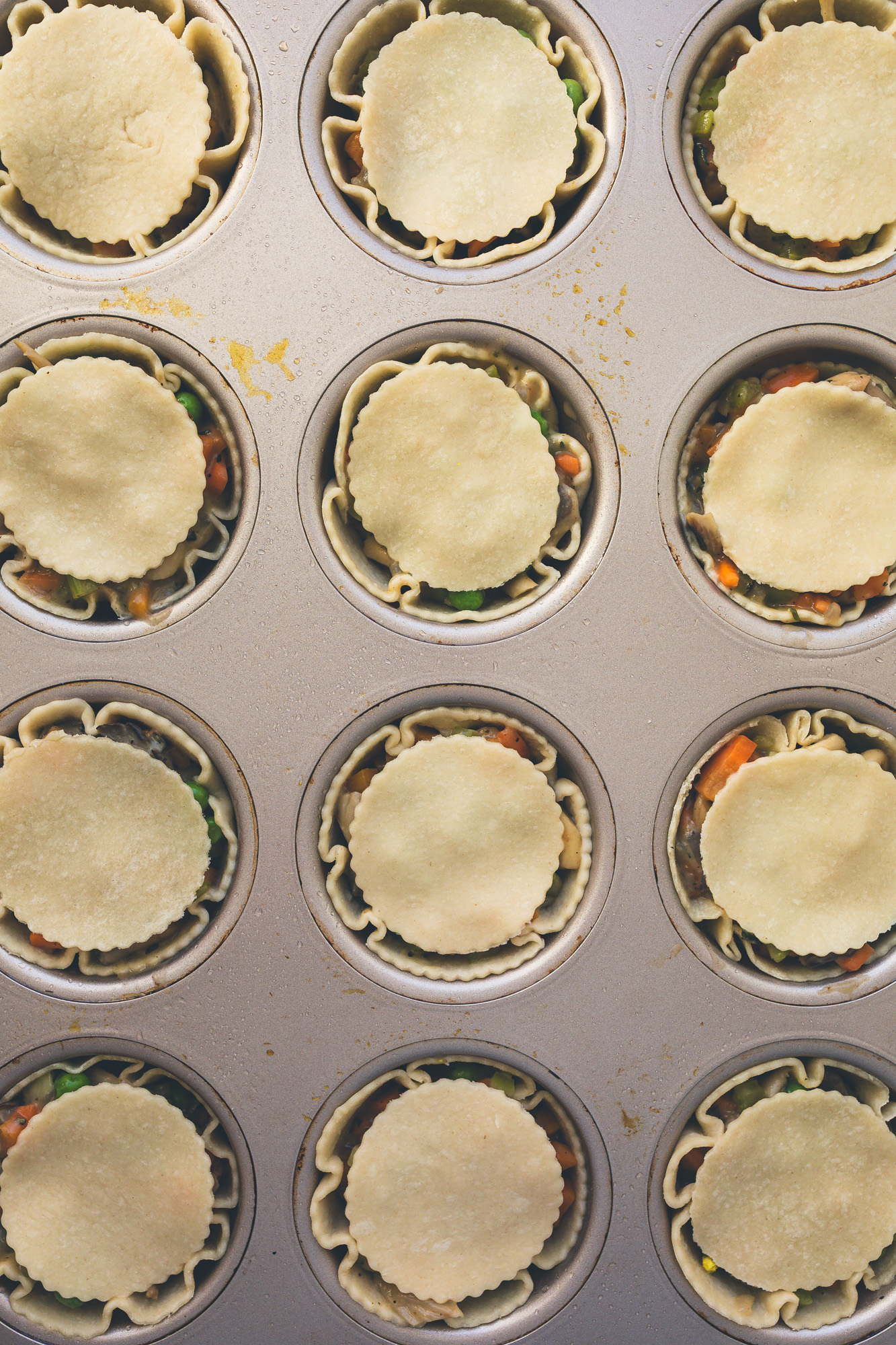 Vegan Pot Pies with Oyster Mushrooms